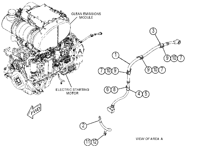 CABLE GP-STARTING MOTOR 3841839 CAT