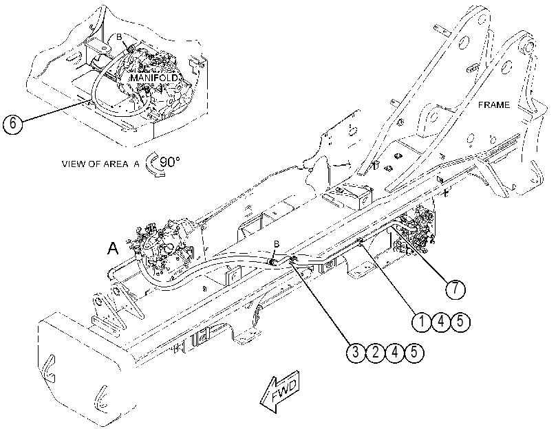 LINES GP-HYDRAULIC PUMP 4643753 CAT