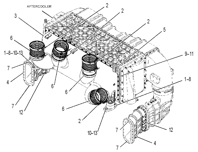 LINES GP-AFTERCOOLER AIR 2946001 CAT