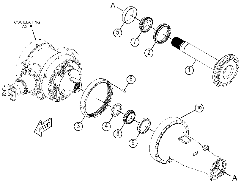 AXLE GP-OSCILLATING 3272248 CAT