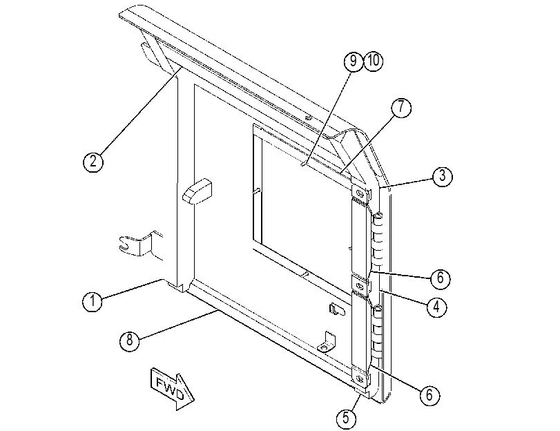 DOOR GP-HOOD 4408169 CAT