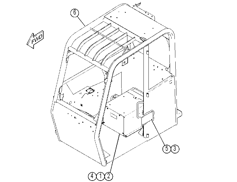 CAB GP-OPEN ROPS 4700858 CAT