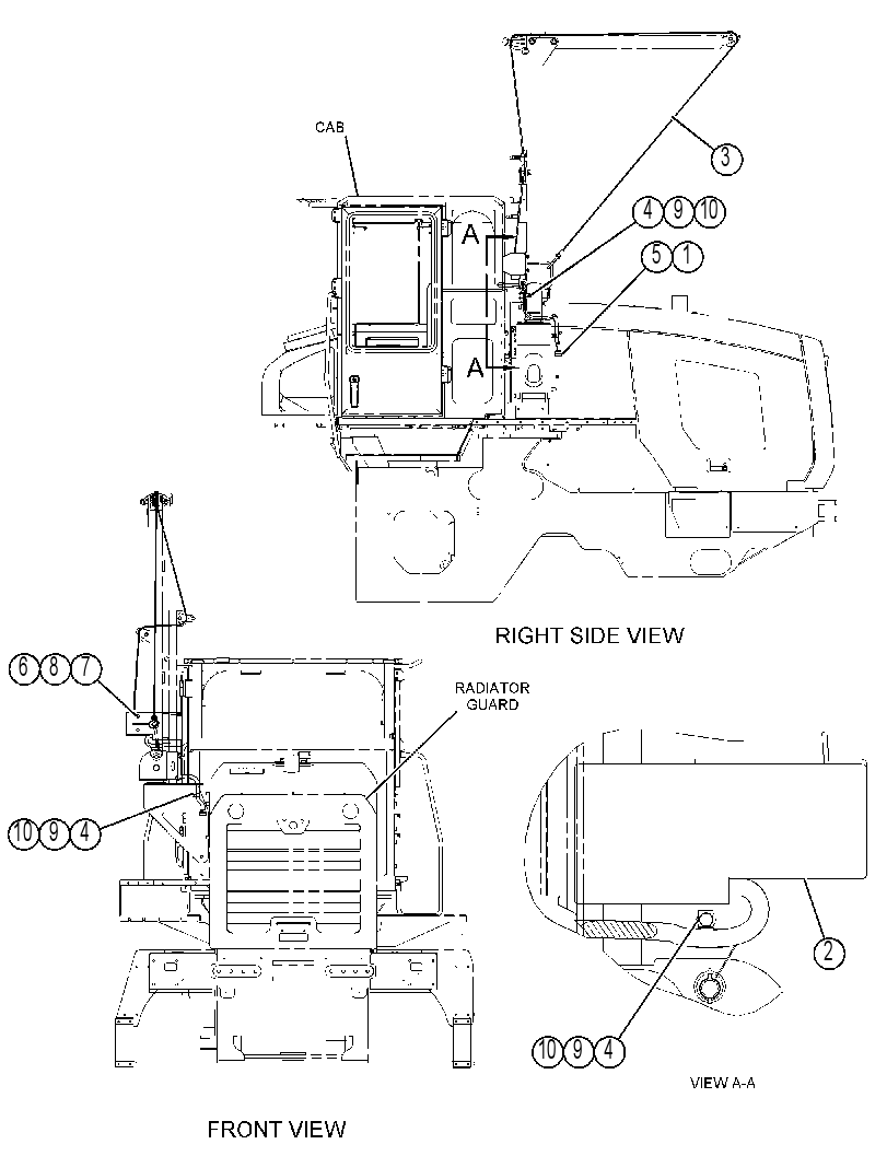 WIRING GP-CAB LIFT 4648388 CAT