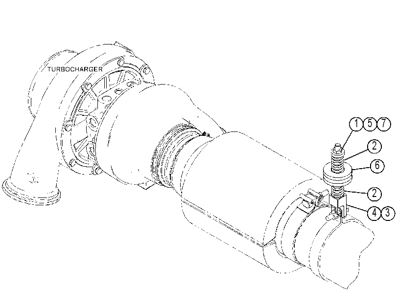 SUPPORT GP-EXHAUST 4175412 CAT