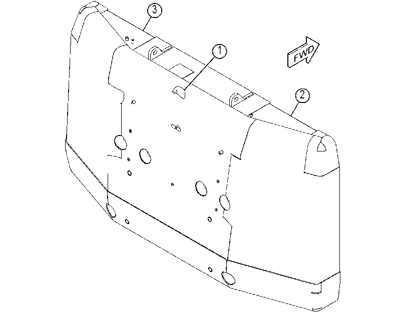 COUNTERWEIGHT AS 4607862 CAT