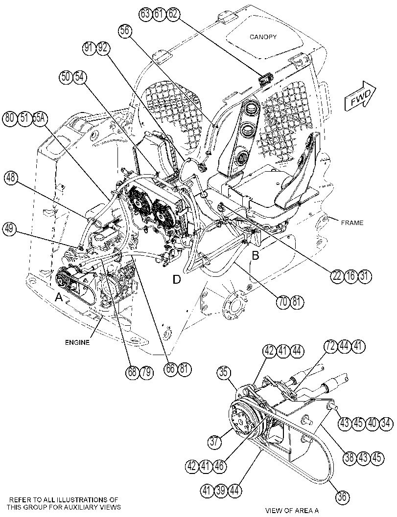 KIT-AIR COND & HEATER INSTL 3509039 CAT