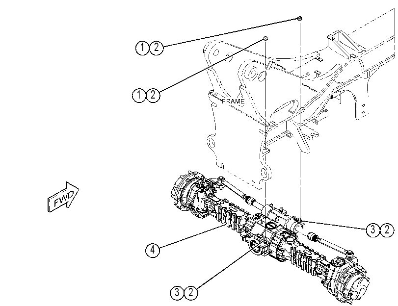 AXLE & MOUNTING GP 4641363 CAT