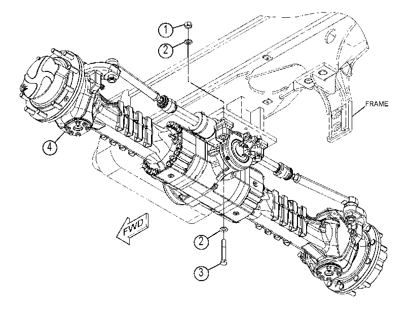 AXLE & MOUNTING GP 4641274 CAT