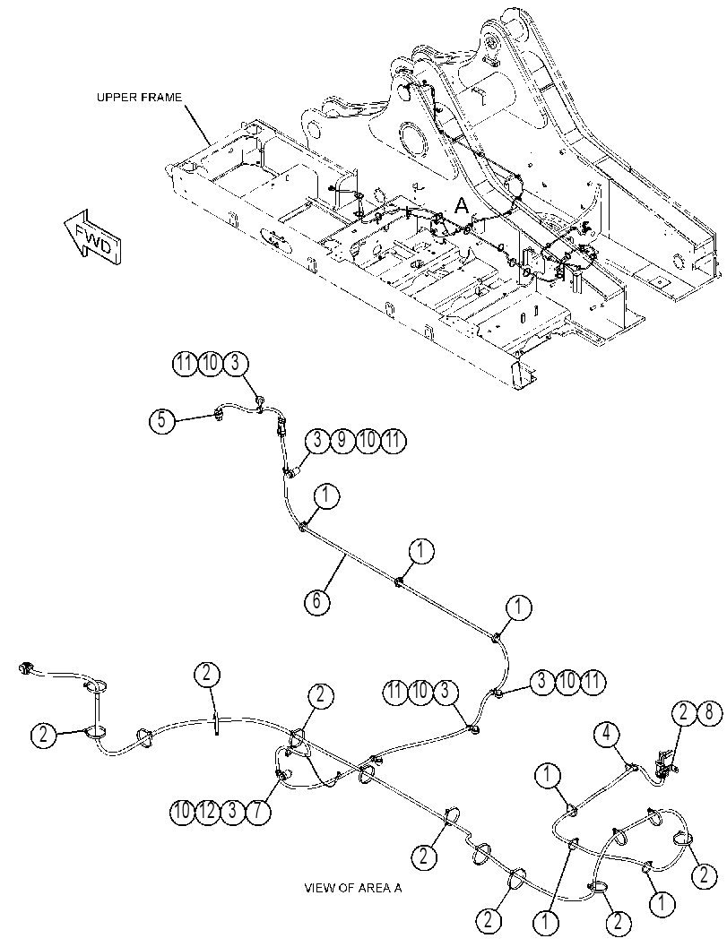 Проводка шасси 4607730 CAT