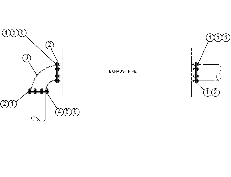 MOUNTING GP-MUFFLER 1455566 CAT