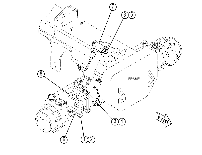 CYLINDER & MTG GP-FRAME LEVEL 4643820 CAT