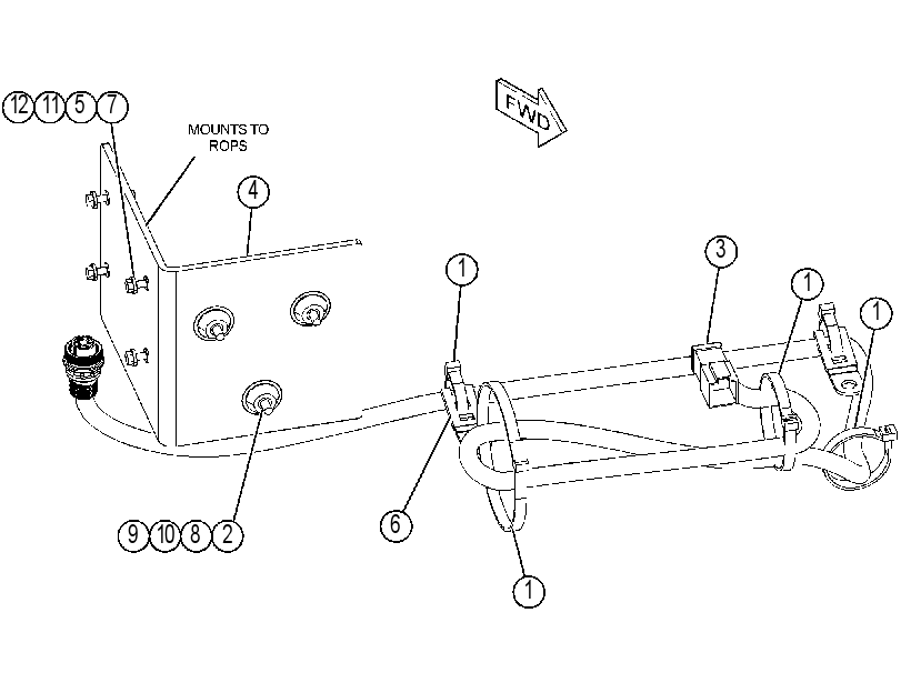 MOUNTING GP-RECEIVER 4460273 CAT