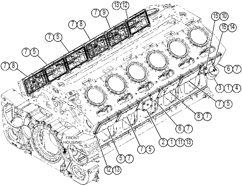Крышка распредвала 4159480 CAT