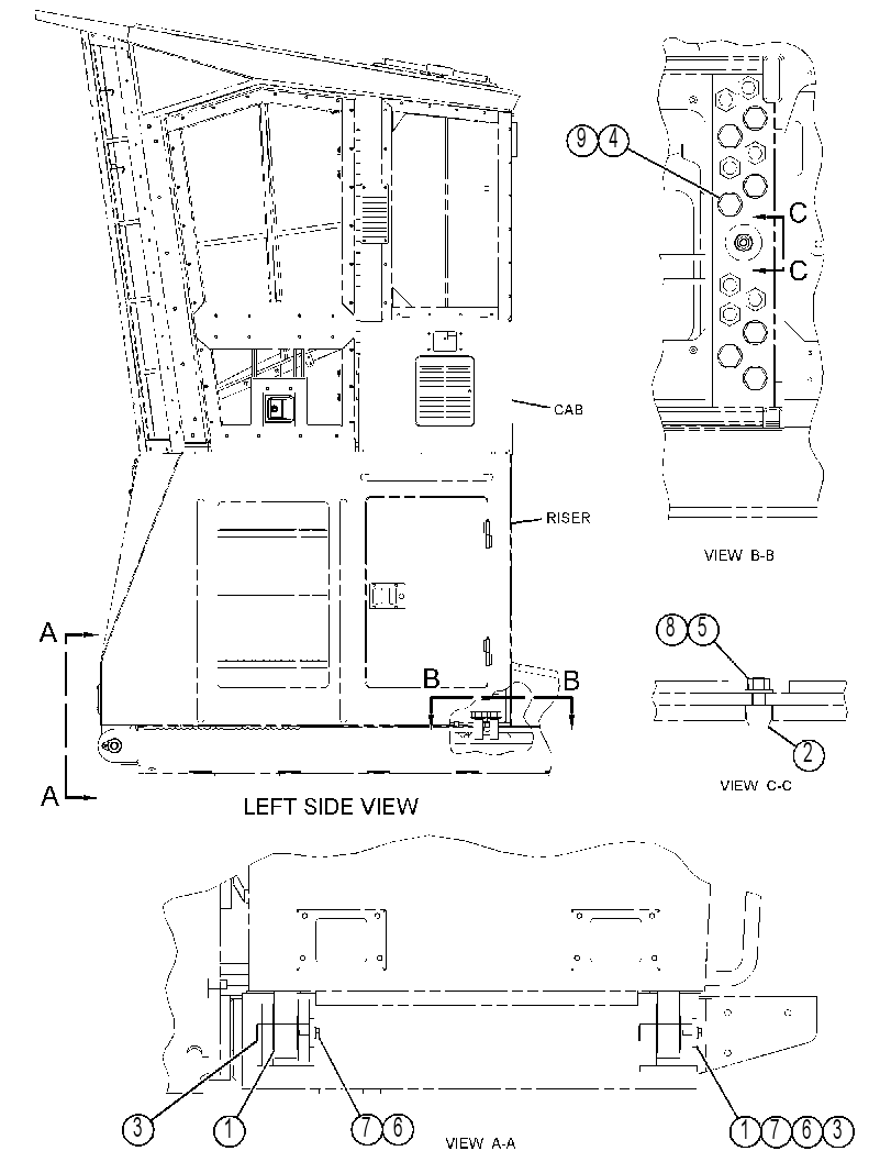 MOUNTING GP-RISER 4257544 CAT