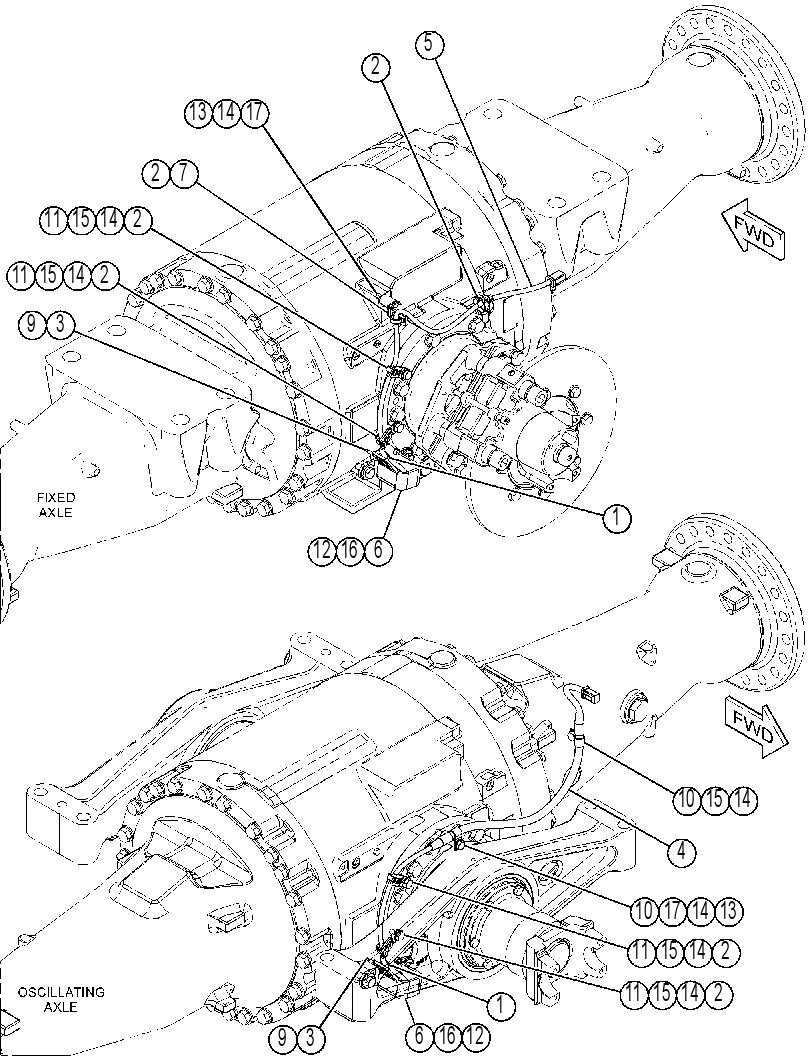 WIRING GP-AXLE TEMPERATURE 3647276 CAT