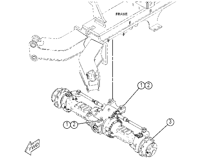 AXLE & MOUNTING GP 4651107 CAT