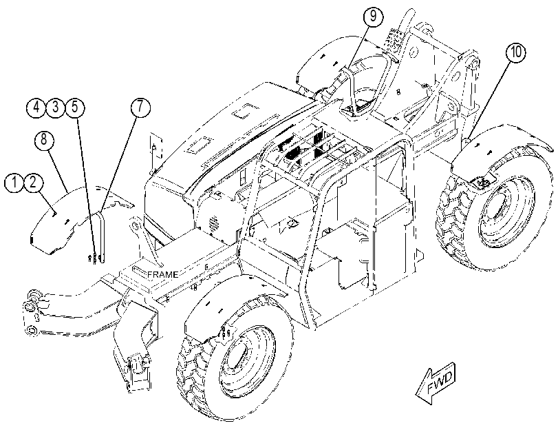FENDER & MOUNTING GP 4680495 CAT