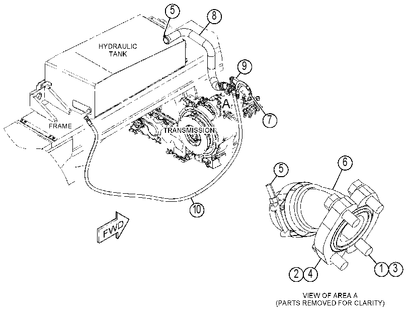 LINES GP-HYDRAULIC PUMP 4647033 CAT