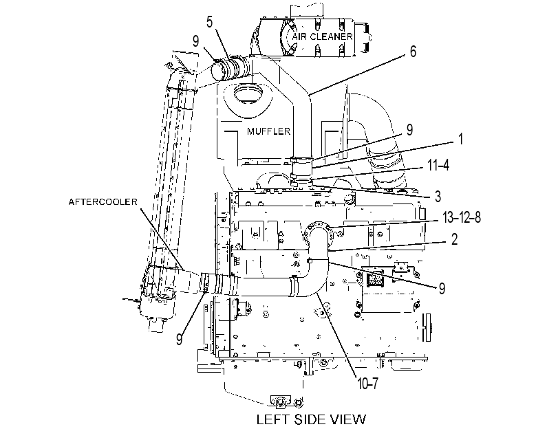 LINES GP-AFTERCOOLER AIR 3534731 CAT