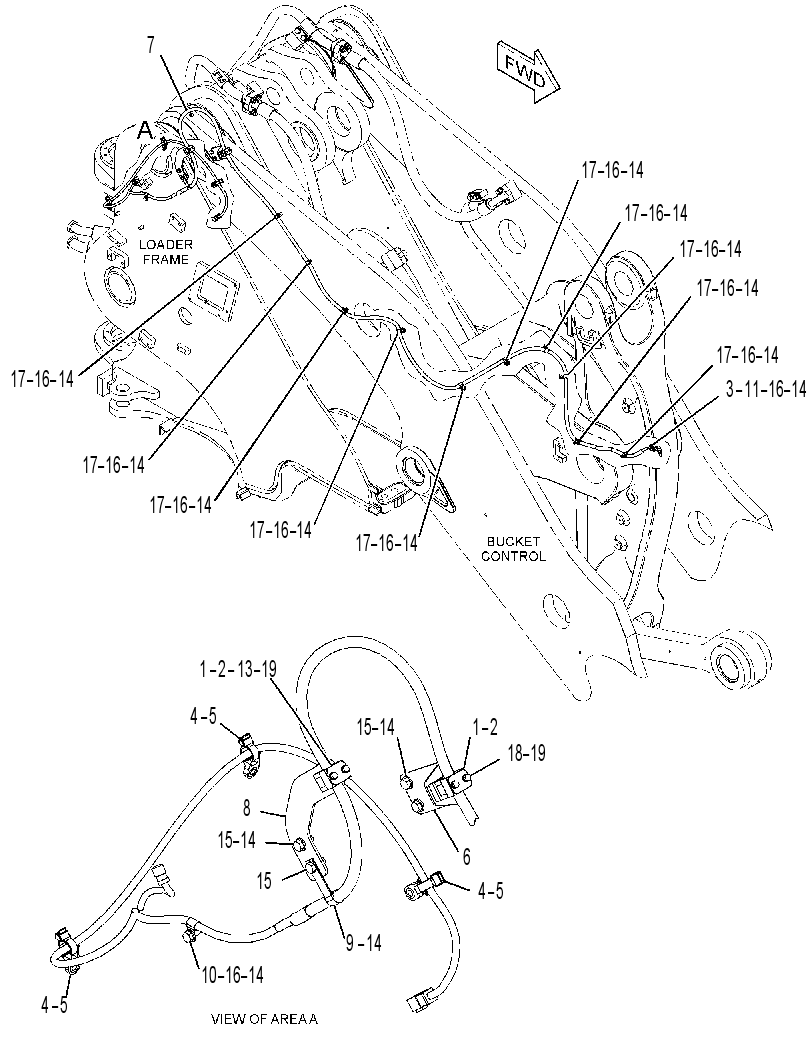 Проводка датчиков 3475062 CAT