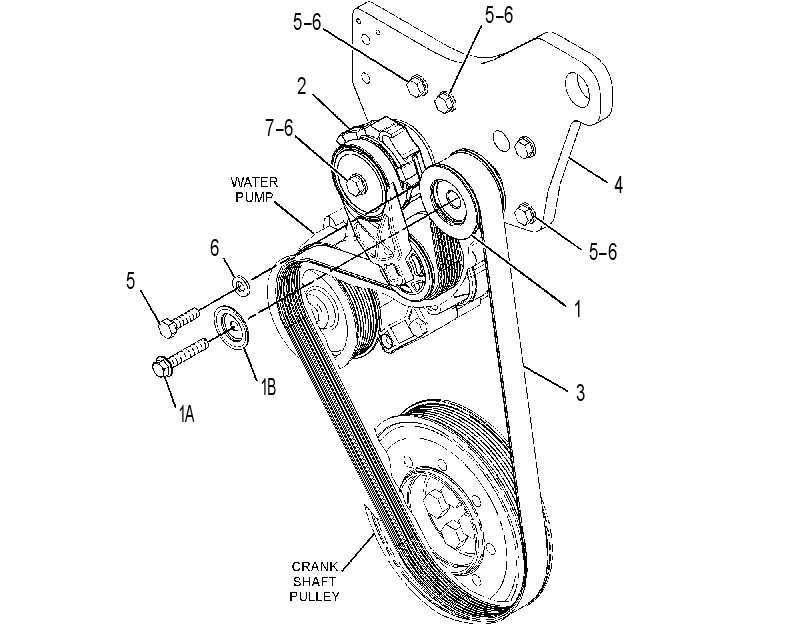 MOUNTING GP-BELT TENSIONER 4514750 CAT