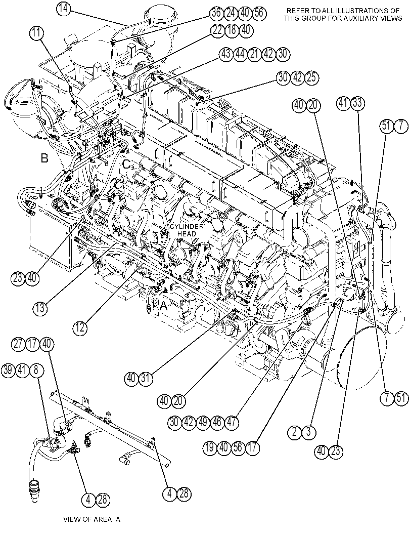 Проводка двигателя 4394974 CAT