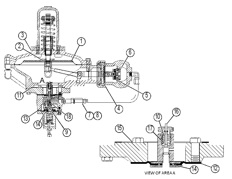 Регулятор давления газа 4546824 CAT