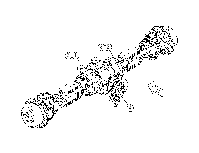AXLE & MOUNTING GP 4360413 CAT