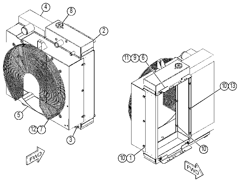 RADIATOR & OIL COOLER GP 3957930 CAT