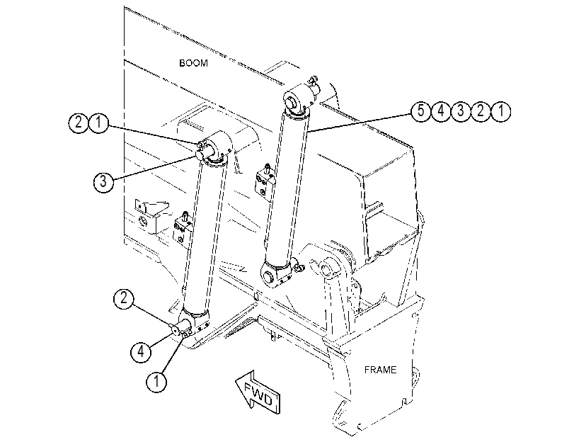 CYLINDER & MTG GP-BOOM 4722387 CAT