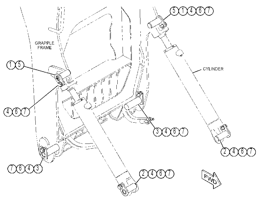 PIN GP-GRAPPLE 3734372 CAT