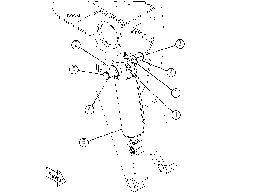 CYLINDER & MTG GP-BOOM 4720218 CAT