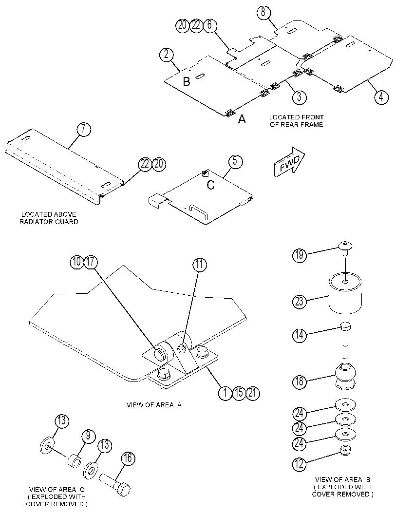 COVER GP-DECK 3859978 CAT