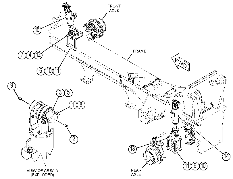 CYLINDER & MTG GP-STABILIZER 4720222 CAT