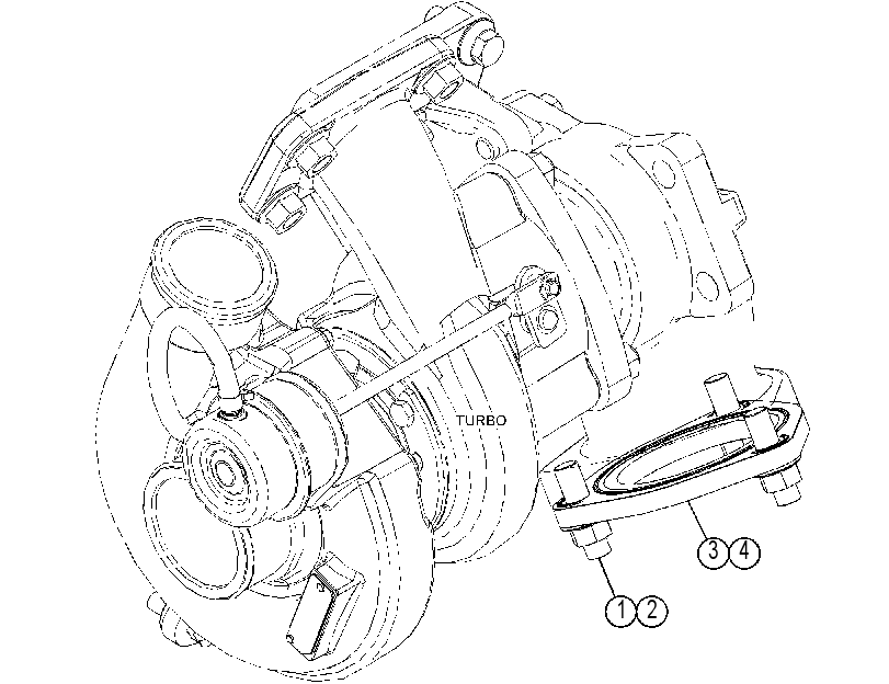 Крепёж выпускного коллектора 4186475 CAT