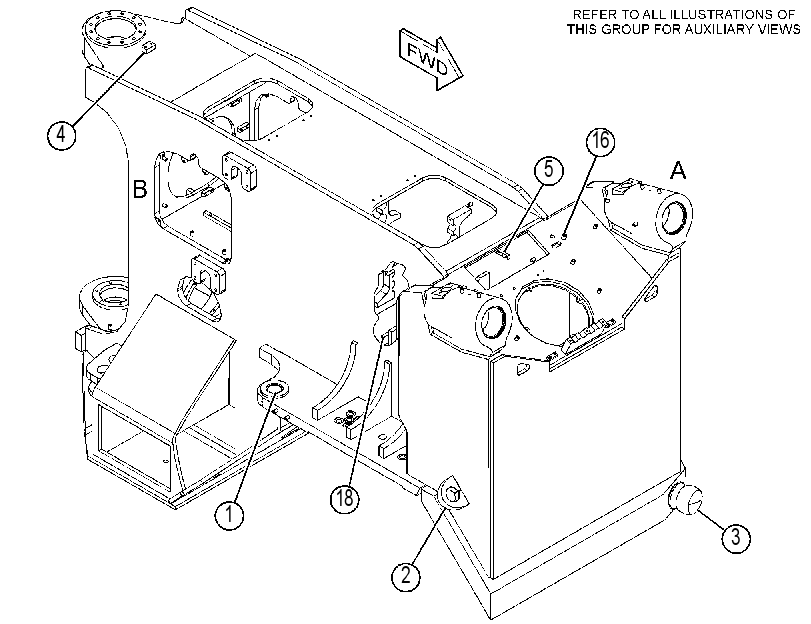 FRAME AS-FRONT 4182341 CAT