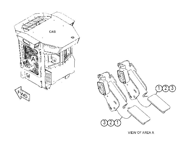 PEDAL GP 4553863 CAT