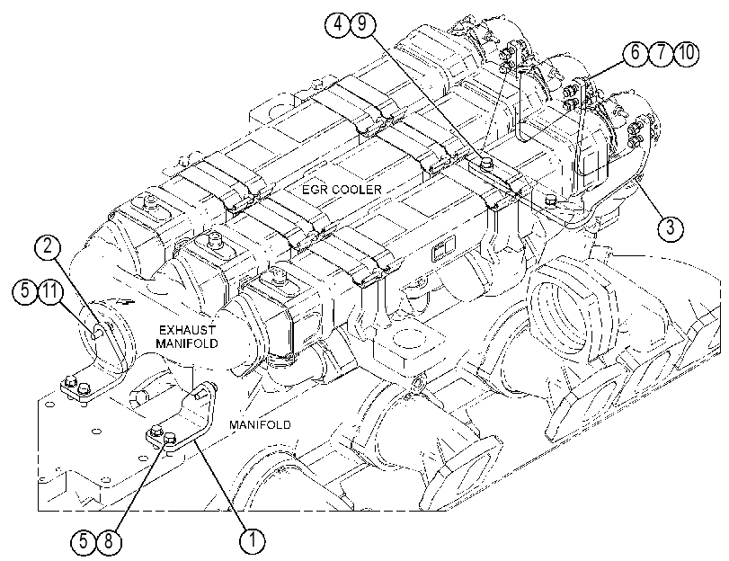 MOUNTING GP-EXHAUST 4496103 CAT