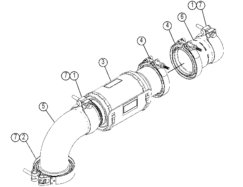 EXHAUST GP-FLEXIBLE 4422325 CAT