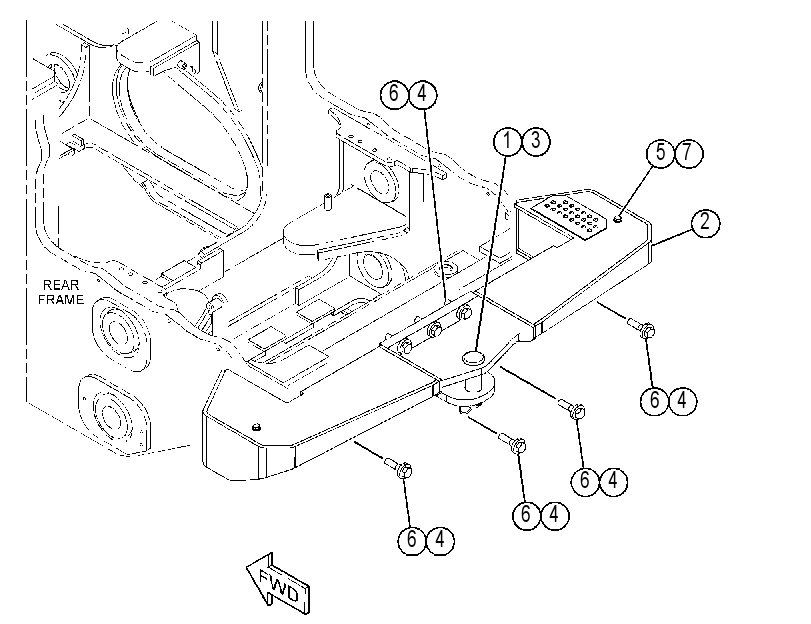BUMPER GP-REAR 3273401 CAT