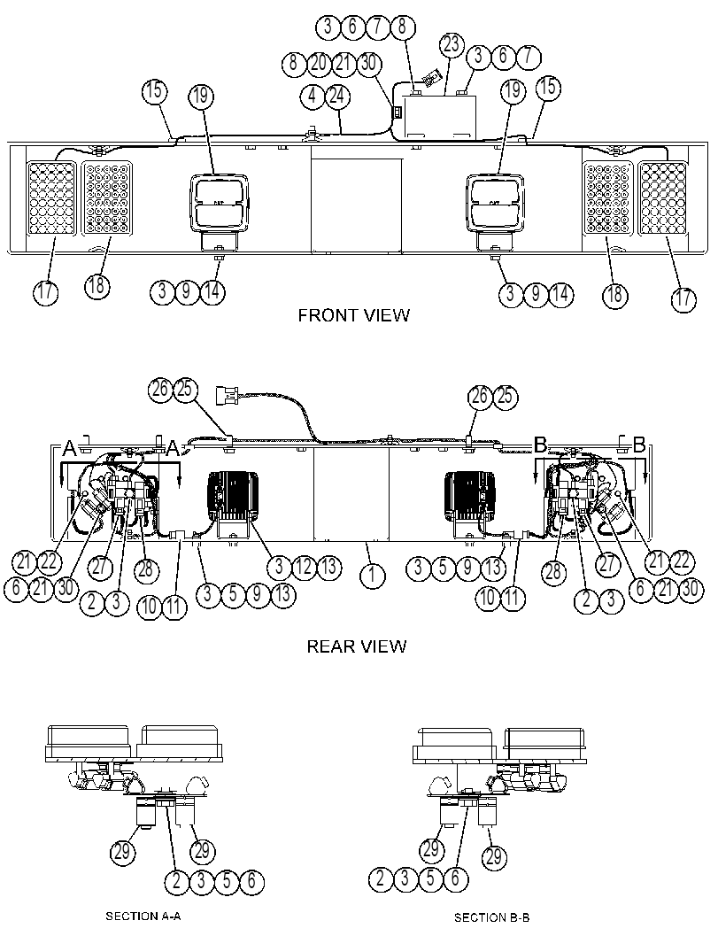 LIGHTING GP-REAR 4700477 CAT