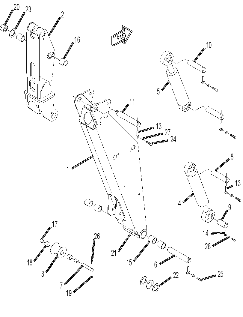 FRAME GP-GRAPPLE 1341548 CAT