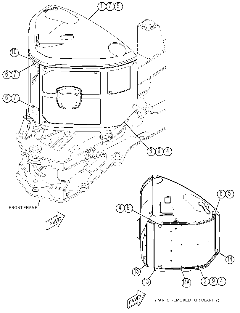 COVER GP-RADIATOR 4599001 CAT