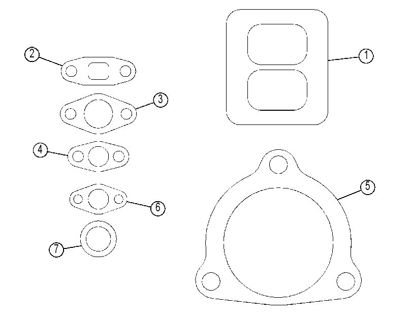 Комплект прокладок 6V0261 CAT