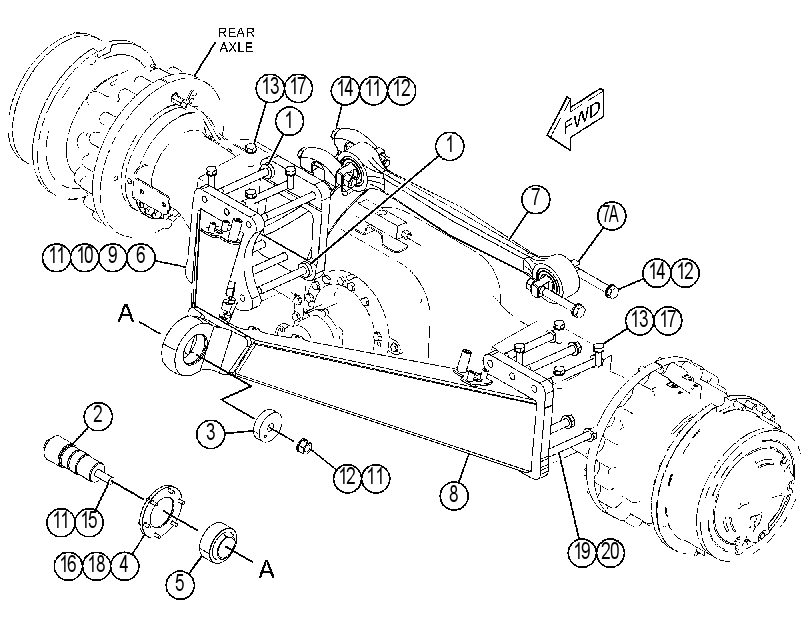 FRAME GP-REAR SUSPENSION 3976384 CAT