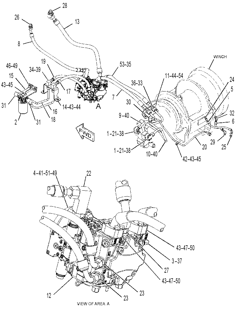 LINES GP-WINCH 3691189 CAT
