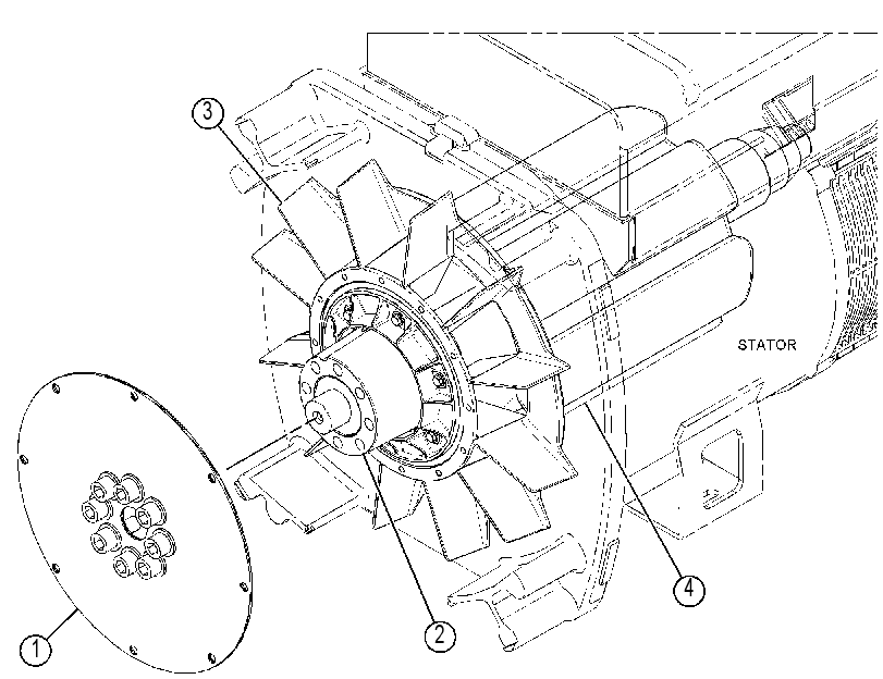 Ротор генератора 4518403 CAT