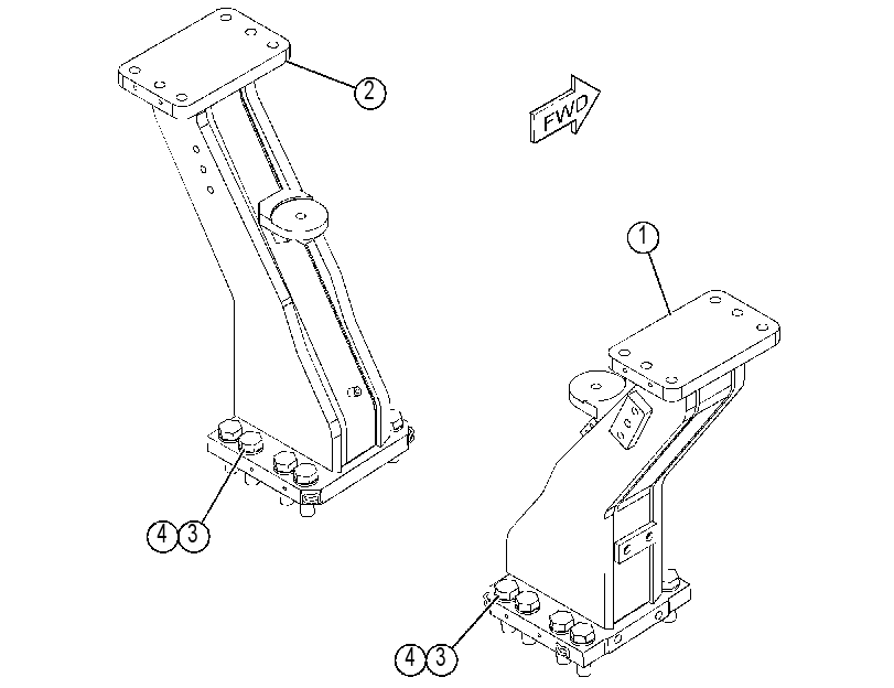 Крепление ROPS 4717318 CAT