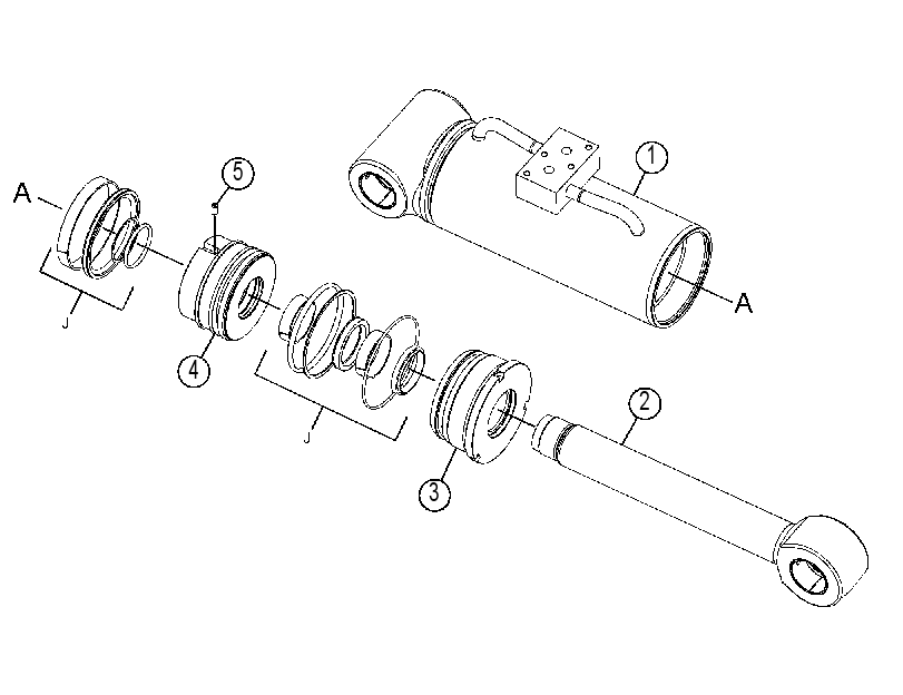 CYLINDER GP-FRAME LEVELING 4743825 CAT