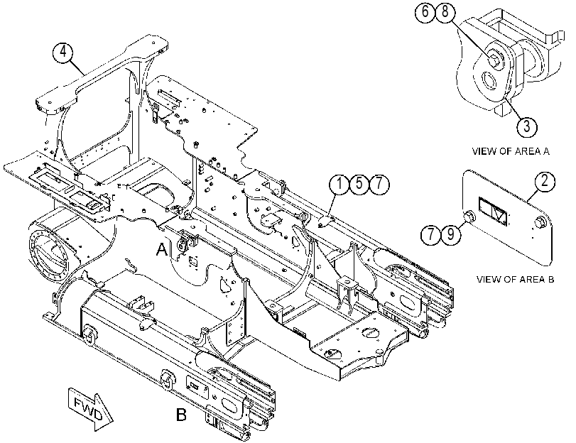 FRAME GP-MAIN 3970333 CAT